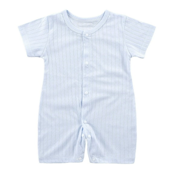 Gubotare Boy Baby Clothes Newborn Baby Short Sleeve Bodysuit One-Piece Baby Clothes Size 12-18 Months (Blue,12-18 Months)