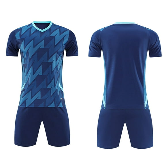 Gubotare Boy Clothes Boys Short Sleeve T-Shirt and Shorts Set, 2-Piece Outfit Bundle for Boys,5-6 Years Dark Blue