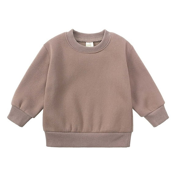 Gubotare Boy Clothes Little to Big Boys Warm Hoodie Tracksuit Sweatshirt Top   Sweatpant Warm Jogger 2pcs Set Size 6T 7T (Brown,6-7 Years)