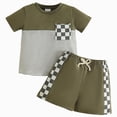 thumbnail image 1 of Gubotare Boy Toddler Clothes Toddler Baby Boy Clothes for Boys Cute Summer Short Sleeve T-Shirt Tops Shorts Clothes Sets Baby Boy Outfits 3 6 9 12 18 24 Months 2T 3T 4T 5T,AG, 1 of 5