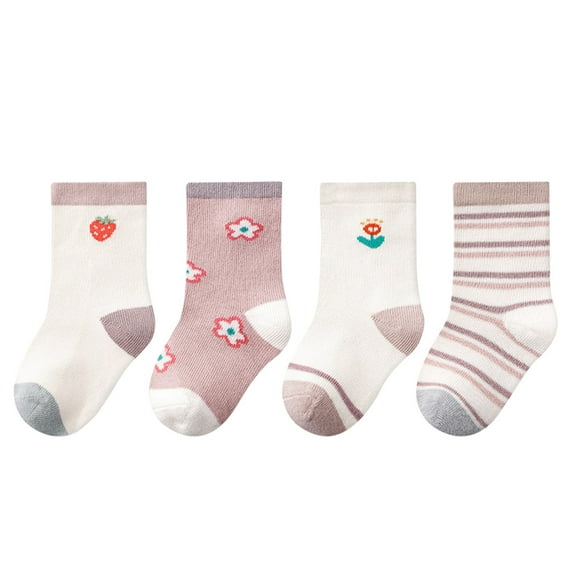 Gubotare Boys Ankle Socks Non-Slip Baby and Toddler Ankle Socks - Low Cut Socks for Girls and Boys Size 3T 5T (Pink,3-5 Years)