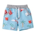 thumbnail image 1 of Gubotare Boys Athletic Shorts Youth Boy's Graphic Shorts High Waisted Bobo Shorts Casual Summer Shorts with Pocket (Sky Blue,Size 5-6 Years), 1 of 9