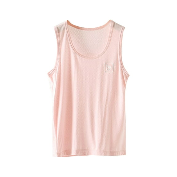 Gubotare Boys Athletic Tank Tops Boys Tank Tops Boys Undershirts Kids Undershirts Tees Sleeveless Tank Tops Shirts for Kids Youth 14T 16T (Pink,Size 14-16 Years)