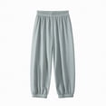 thumbnail image 1 of Gubotare Boys Cargo Pants Baggy Boys Cargo Pants, Elastic Waist Straight Leg Sports Relaxed Fit Kids Pants Size 6-7 (Grey,6-7 Years), 1 of 6