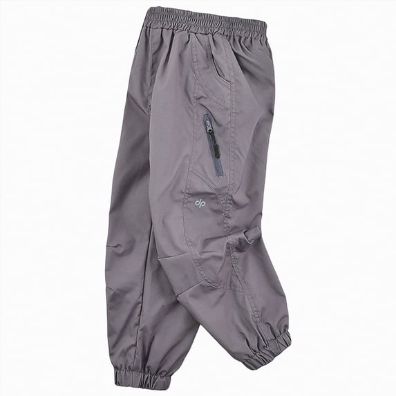 Gubotare Boys Cargo Pants Straight Leg Boys Cargo Pants Kids Stretch Hiking Pants Casual Elastic Waist Youth Cargo Joggers with Pockets Size 9-10 (Purple,9-10 Years)