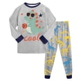 thumbnail image 1 of Gubotare Boys Clothes Pjs Toddler Pajamas Boys Girls Baby Pjs Sets Kids 2pcs Long-Sleeve Snug fit Sleepwear 2T 3T (Grey,2-3 Years), 1 of 5