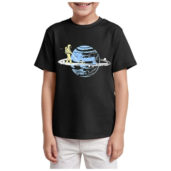 Gubotare Boys Clothes Summer Boys Girls Shirts Graphic T-Shirt Clothes Kids Novelty Youth Short Sleeve Animal Print Tees Sizes 11-12T (Black,11-12 Years)