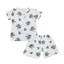 Gubotare Boys Clothes Summer Sets Kids Sports Shorts Sets Boys Tracksuit 2 Piece Basketball Baseball Soccer Top and Shorts Set 3T 4T (Sky Blue,3-4 Years)