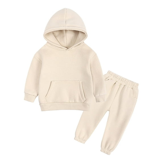 Gubotare Boys Fall Clothes Boys Clothes 2 Piece Colorblock Hoodie Sweatshirts Top Sweatpants Fall Winter Boy Outfits Size 13-14 Years (Khaki,13-14 Years)