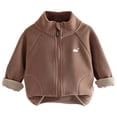 thumbnail image 1 of Gubotare Boys Fleece Lined Jacket Baby Jacket Toddler Winter Coats Newborn Infant Fleece Snow Clothes Size 4T 5T,(Coffee 4-5 Years), 1 of 7