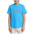 thumbnail image 1 of Gubotare Boys Fourth of July Shirt Toddler Boy's Girl's T Shirts Fashion Cool Prints Gift Trendy Funny Youth Clothes Tops for Kids (Sky Blue,Size 11-12 Years), 1 of 4