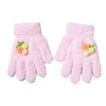 thumbnail image 1 of Gubotare Boys Gloves Kids Gloves Winter Warm Full Fingers Gloves Soft Knitted Mittens for Baby Boys Girls (Purple,3-6 Years), 1 of 8
