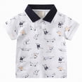 thumbnail image 1 of Gubotare Boys Golf Shirts Polo Shirts for Boy Loose Fit Casual Short Sleeve Toddler Boys Summer T Shirts 3T 4T (White,3-4 Years), 1 of 9