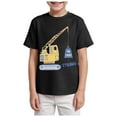thumbnail image 1 of Gubotare Boys Graphic Tees Toddler Baby Boys Tops Cartoon Dinosaur Print Tees Kids Cotton Clothes Summer Short Sleeves T-Shirts Sizes 3-4T (Black,3-4 Years), 1 of 4