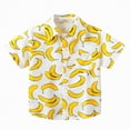 thumbnail image 1 of Gubotare Boys Hawaiian Shirt Boys Hawaiian Shirt Tropical Short Sleeve Cool Cute Casual Button Down Tops for Youth Kids Toddler Summer Beach 3T 4T (Yellow,3-4 Years), 1 of 7