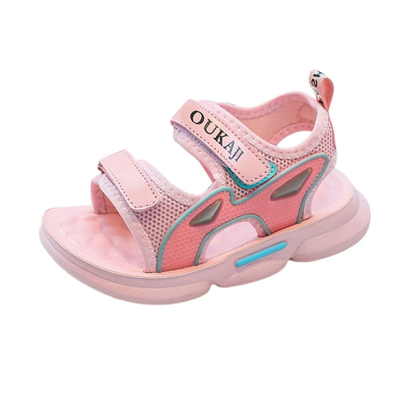 Gubotare Boys Hiking Sandals Toddler Sandals Boys Girls Cork Footbed Sandals Kids Adjustable Back Strap Slippers Double Buckle Slide Beach Shoes for Indoor Outdoor Size 13 (Red,13 Little Kids)