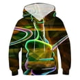 thumbnail image 1 of Gubotare Boys Hoodies Pullover Boys' Long Sleeve Hooded Graphic T-ShirtSize 7-8 (Green,7-8 Years), 1 of 2