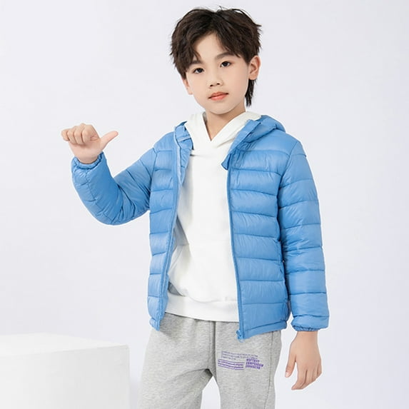 Gubotare Boys Jackets Fashion Boys Girls Lightweight Jacket Kids and Toddler Print Water-Resistant Jacket (BU2,3-4 Years)