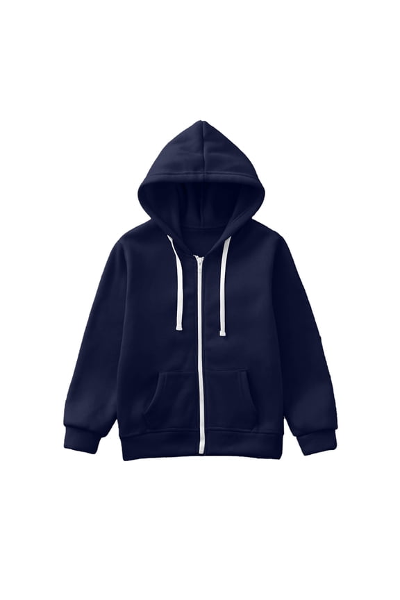 Boys Jackets Kids Boy's Girl's Sherpa Fleece Lined Jacket (Dark Blue,9-10 Years)