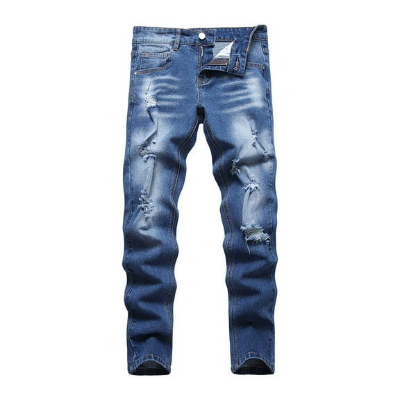 Gubotare Boys Jeans Slim Boys Elastic Waist Jeans Stretch Fashion Denim Pants Size 8-9 Years (Navy,8-9 Years)