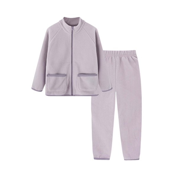 Gubotare Boys Pajamas Boys' Long Sleeve PJ Set - Breathable & Lightweight Fabric Size 7-8 (Purple,7-8 Years)