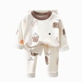 thumbnail image 1 of Gubotare Boys Pajamas Sets Infant Boys' 2-Piece PJ Set Comfortable Printed Sleepwear 3T 4T (Brown,3-4 Years), 1 of 4