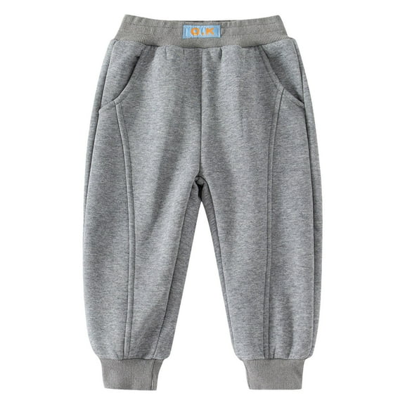Gubotare Boys Pants Joggers Casual Baby Boys Trousers Kids Casual Pants Loose Long Size 12 18 Months (Grey,12-18 Months)