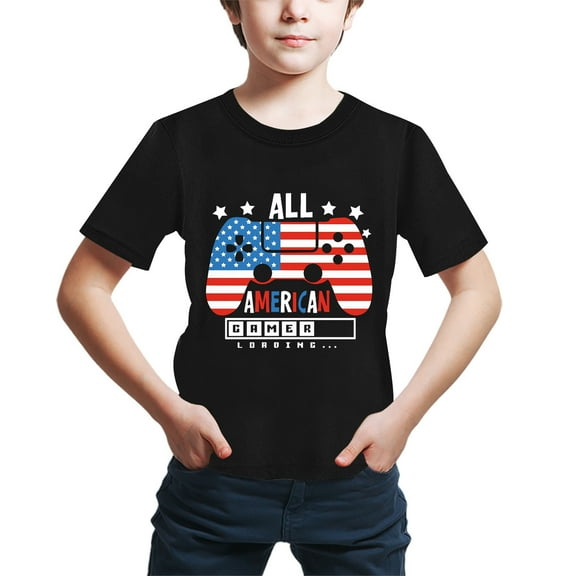 Gubotare Boys Plain T Shirts Kids T-Shirts Short Sleeve Plain Top Tees Boy & Girl Unisex Toddler Children Tie Dye Summer (Black,6-7 Years)