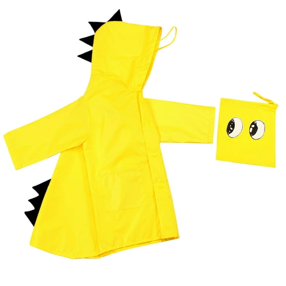 Gubotare Boys Rain Jacket Lightweight Kids Rain Poncho Jacket Waterproof Outwear Rain Coat 2T 3T 4T 5T 6T 7T (Yellow,5-6 Years)