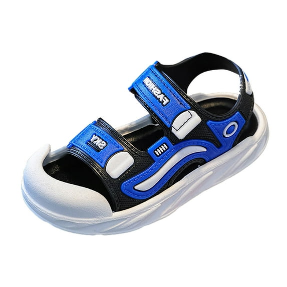 Gubotare Boys Sandals Boys Sandals Camouflage Print Kids Fashion Sport Sandals Outdoor Sandal Athletic Casual Sandals Beach Shoes Size 9.5 (Blue,9.5 Toddler)