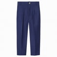 thumbnail image 1 of Gubotare Boys School Uniform Pants Boys' Solid Color Drawstring Elastic Waist Chino Pants Size 13-14 (Blue,13-14 Years), 1 of 5