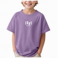 thumbnail image 1 of Gubotare Boys Shirts Graphic Boys Short Sleeve T-Shirt Kids Tees Crewneck Tops Basic Shirts Size 9-10 (Purple,9-10 Years), 1 of 9