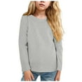 thumbnail image 1 of Gubotare Boys Shirts Long Sleeve Boys Graphic Tee with Long Sleeves,Light Gray 6-7 Years, 1 of 6