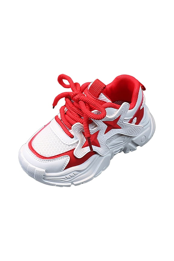 Boys Shoes Toddler/Little Kid Boys Shoes Running/Walking Sports Sneakers Size 7.5 (Red,Toddler 7.5)