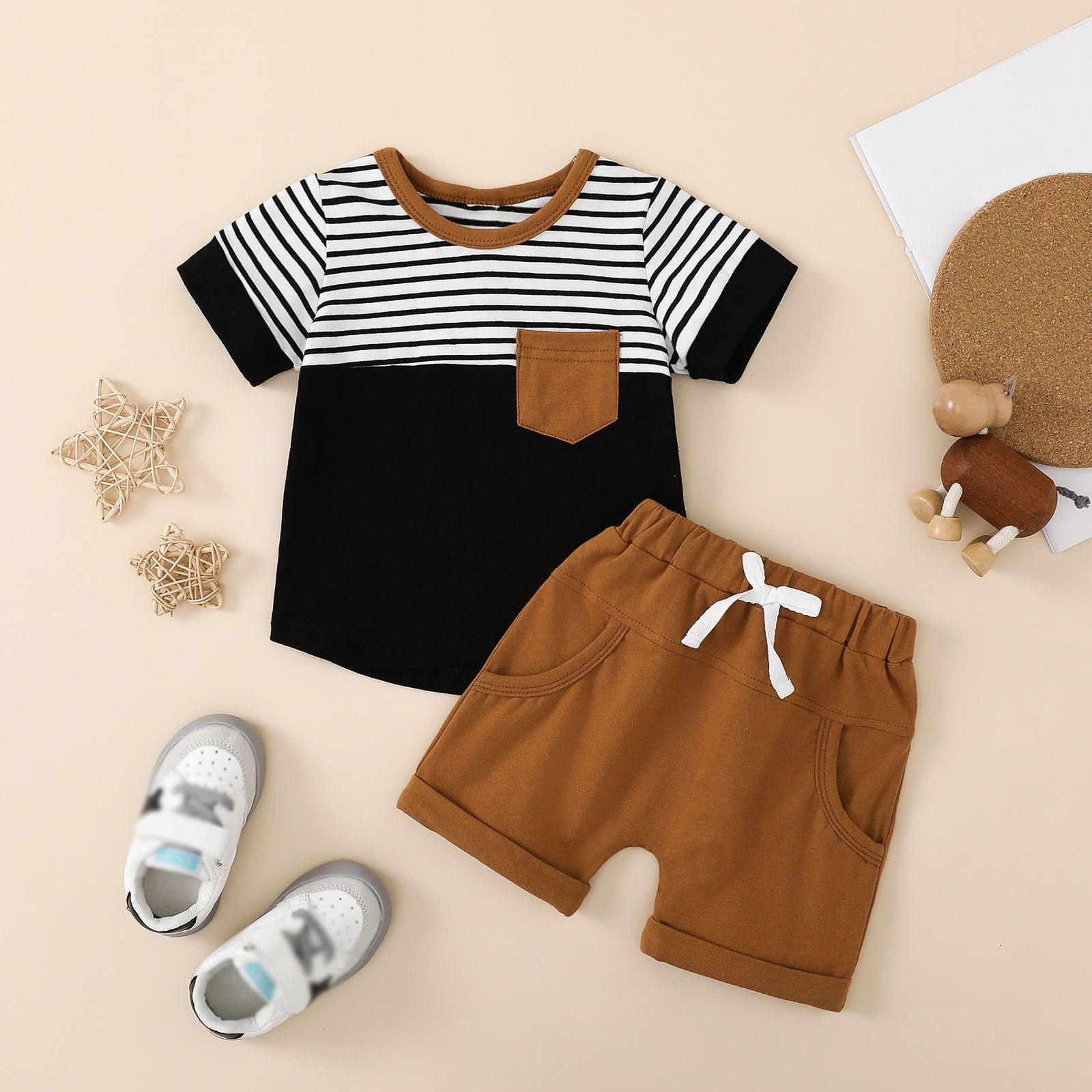 Gubotare Boys' Short Sets Baby Boy Summer T Shirt Shorts Outfits Short