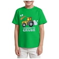 thumbnail image 1 of Gubotare Boys Short Sleeve T Shirts Toddler Boys T-Shirt Letter Shirts Kids Short Sleeve Tees Sizes 2-3T (Green,2-3 Years), 1 of 4