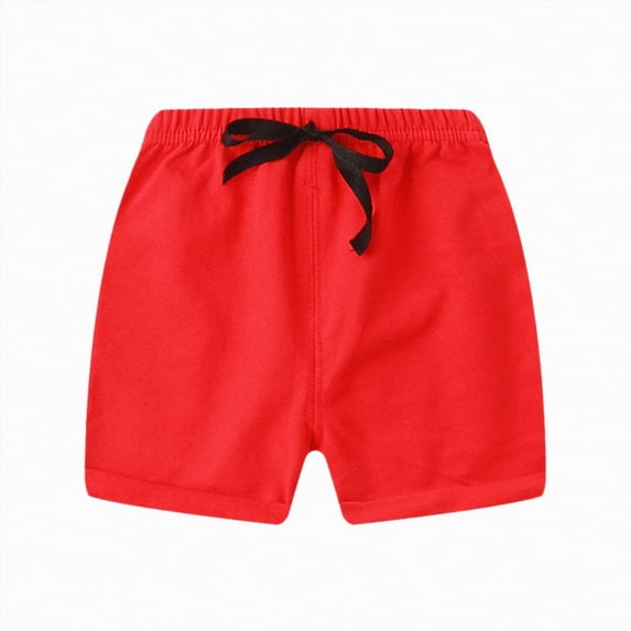 Gubotare Boys Short Toddler Kid Boys' Drawstring Cargo Shorts Summer Shorts 4t 5t (Red,4-5 Years)