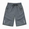 thumbnail image 1 of Gubotare Boys Shorts Boys Athletic Shorts Boys Shorts Mesh Basketball Soccer Quick Dry Gym Clothes for Kids with Drawstring Size 7-8 (Grey,7-8 Years), 1 of 4