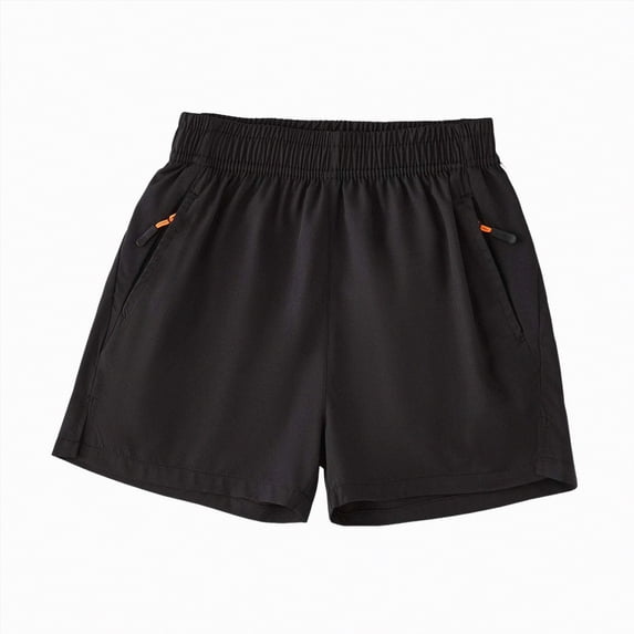 Gubotare Boys Shorts Cargo Boys Athletic Shorts Quick Dry Lightweight Basketball Shorts for Kids Youth with Pockets and Drawstring Size 12-13 (Black,12-13 Years)
