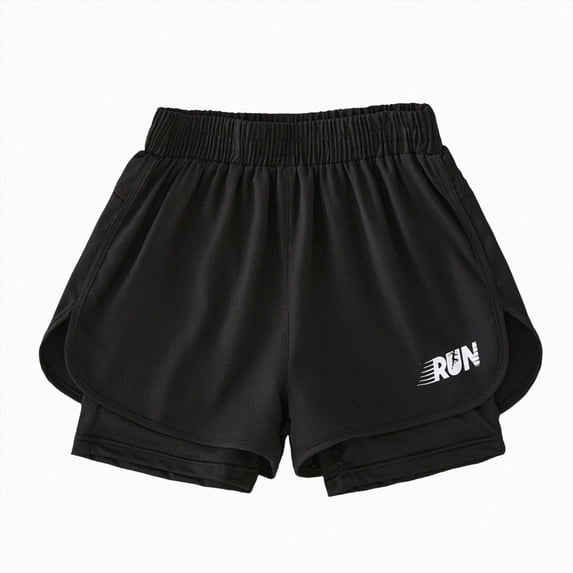 Gubotare Boys Shorts Toddler Boys Shorts Boys Quick Dry Athletic Pull-On Shorts with Elastic Waist for Summer Playwear 5T 6T (Black,5-6 Years)