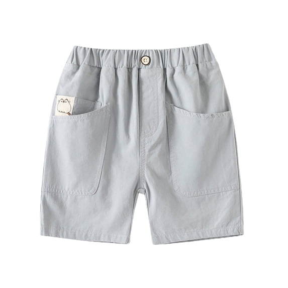 Gubotare Boys Shorts Youth Toddler Kids Boys Shorts Athletic Shorts with Drawstring Boys Basketball Running Shorts,Light Blue 3-4 Years