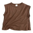 thumbnail image 1 of Gubotare Boys Sleeveless Tank Tops Tank Tops for Boys Girls Kids Solid Color Racerback Sport Dance Workout Tops Summer Undershirts 12-24 Months (Brown,Size 12-24 Months), 1 of 9