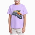 thumbnail image 1 of Gubotare Boys Summer Shirts Beach Boys Shirts Kids Short Sleeve Tshirts Basic Crewneck Tees Toddler Casual Tops Summer Uniform Clothes Size 11-12 (Light Purple,11-12 Years), 1 of 4