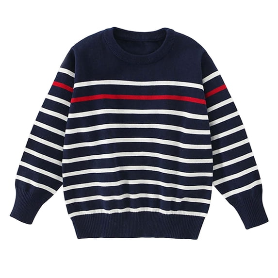 Gubotare Boys Sweater Kids Sweaters Boys Turtleneck Button Up Cable Knit Winter Warm Long Sleeve Fall Pullover Sweater Tops 5T 6T (Navy,5-6 Years)