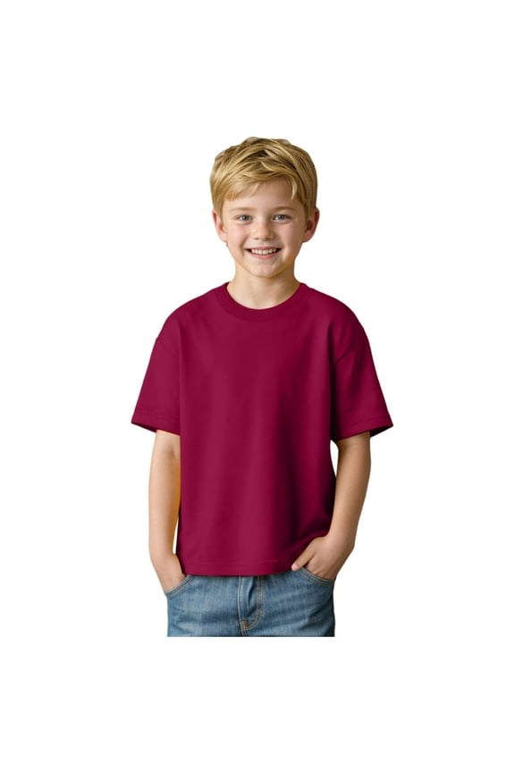 Boys T Shirts Funny Boys Shirts Short Sleeve T Shirts Toddler Boys Solid T-Shirts for Kids Little Boys Tops Summer Tshirts, 3-4 Years