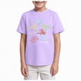 thumbnail image 1 of Gubotare Boys T Shirts Sports Boys Colorblock Short Sleeve Shirts Kids Summer Crewneck T-Shirts Casual Tops Tees Size 9-10 (Light Purple,9-10 Years), 1 of 4