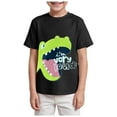 thumbnail image 1 of Gubotare Boys Tshirt Boys Cool Breathable Cartoon T-Shirt Summer Fun Colorful Graphic Soft Casual Tops Sizes 2-3T (Black,2-3 Years), 1 of 4