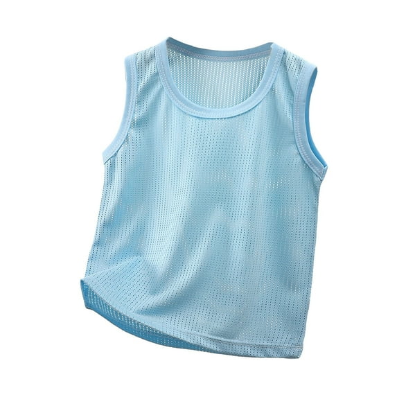Gubotare Boys Undershirts Toddler Baby Boys Tank Soft Sleeveless Top Undershirts 2T 3T (Light Blue,Size 2-3 Years)