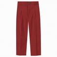 thumbnail image 1 of Gubotare Boys Uniform Pants Boys Chino Pants School Uniform Stretch Straight Fit Flat Front & Comfortable Waistband Youth Trousers Size 9-10 (Red,9-10 Years), 1 of 5