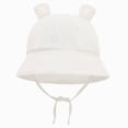 thumbnail image 1 of Gubotare Bucket Hats for Kids Kids Sun Hat Girls Wide Brim Summer UV Protection Beach Cap with Ponytail Hole 3 12 Months (White,3-12 Months), 1 of 7